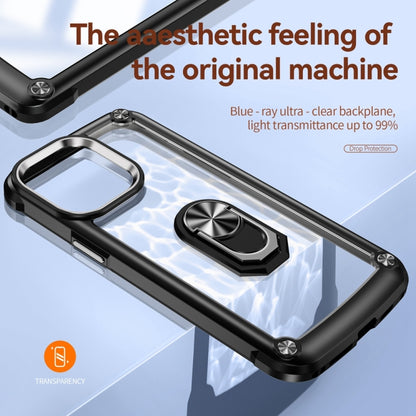 เคสโทรศัพท์ป้องกันเลนส์ TPU + PC พร้อมที่ใส่แหวน, For iPhone 15 Pro, For iPhone 15 Plus, For iPhone 15