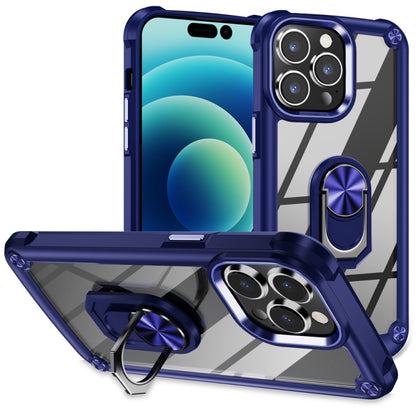 เคสโทรศัพท์ป้องกันเลนส์ TPU + PC พร้อมที่ใส่แหวน, For iPhone 15 Pro, For iPhone 15 Plus, For iPhone 15