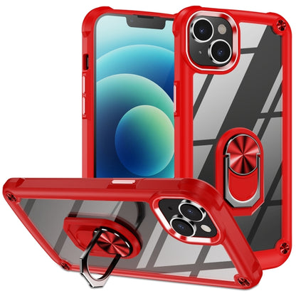 เคสโทรศัพท์ป้องกันเลนส์ TPU + PC พร้อมที่ใส่แหวน, For iPhone 15 Pro, For iPhone 15 Plus, For iPhone 15