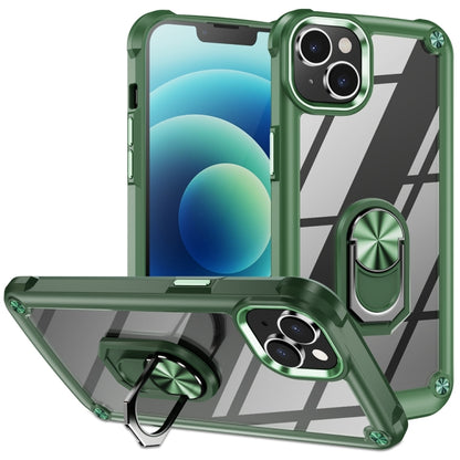 เคสโทรศัพท์ป้องกันเลนส์ TPU + PC พร้อมที่ใส่แหวน, For iPhone 15 Pro, For iPhone 15 Plus, For iPhone 15