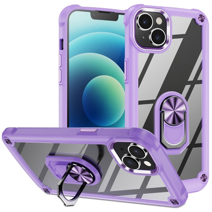 เคสโทรศัพท์ป้องกันเลนส์ TPU + PC พร้อมที่ใส่แหวน, For iPhone 15 Pro, For iPhone 15 Plus, For iPhone 15