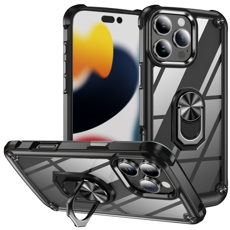 เคสโทรศัพท์ป้องกันเลนส์ TPU + PC พร้อมที่ใส่แหวน, For iPhone 17e / 16e, For iPhone 17 Pro Max, For iPhone 17, For iPhone Air, For iPhone 16 Pro Max, For iPhone 16 Pro, For iPhone 16 Plus, For iPhone 16, For iPhone 15 Pro Max