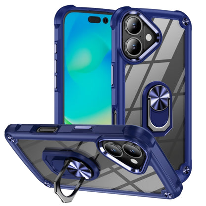 เคสโทรศัพท์ป้องกันเลนส์ TPU + PC พร้อมที่ใส่แหวน, For iPhone 17e / 16e, For iPhone 17 Pro Max, For iPhone 17, For iPhone Air, For iPhone 16 Pro Max, For iPhone 16 Pro, For iPhone 16 Plus, For iPhone 16, For iPhone 15 Pro Max