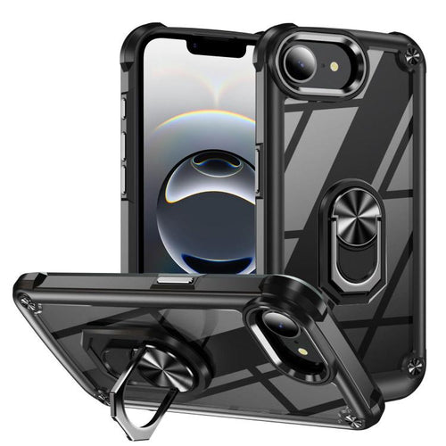 เคสโทรศัพท์ป้องกันเลนส์ TPU + PC พร้อมที่ใส่แหวน, For iPhone 17e / 16e, For iPhone 17 Pro Max, For iPhone 17, For iPhone Air, For iPhone 16 Pro Max, For iPhone 16 Pro, For iPhone 16 Plus, For iPhone 16, For iPhone 15 Pro Max