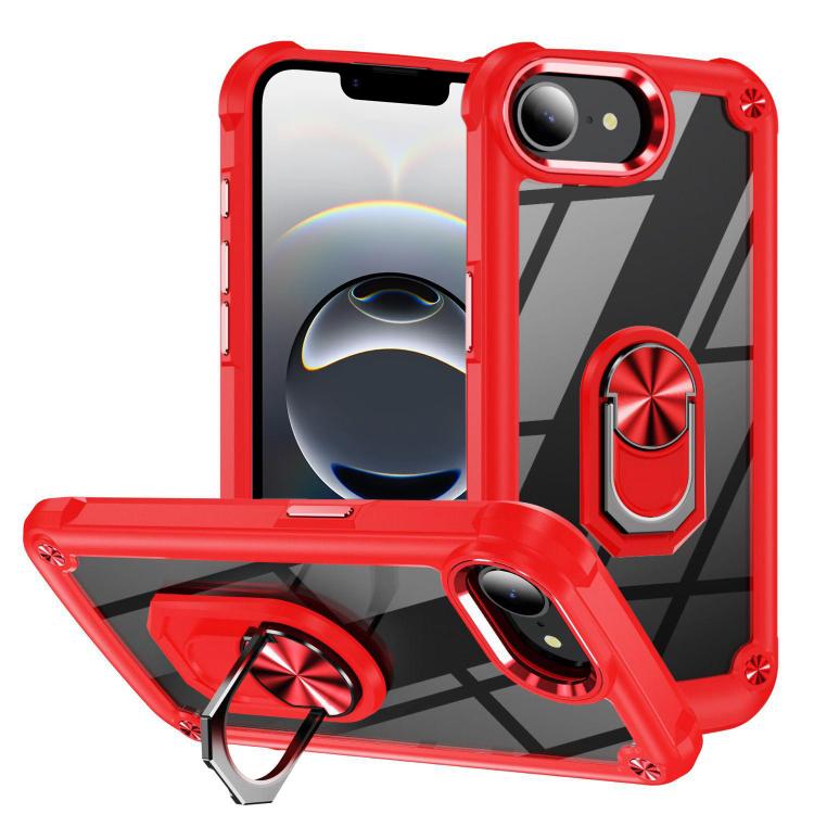 เคสโทรศัพท์ป้องกันเลนส์ TPU + PC พร้อมที่ใส่แหวน, For iPhone 17e / 16e, For iPhone 17 Pro Max, For iPhone 17, For iPhone Air, For iPhone 16 Pro Max, For iPhone 16 Pro, For iPhone 16 Plus, For iPhone 16, For iPhone 15 Pro Max