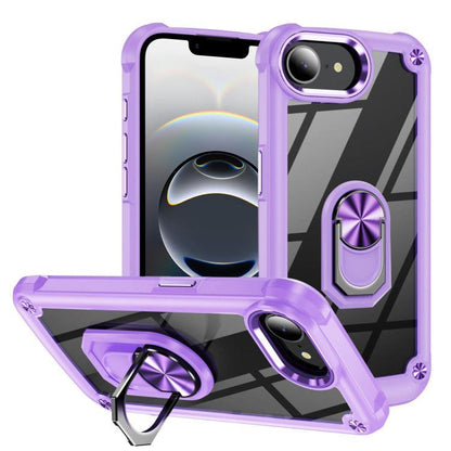 เคสโทรศัพท์ป้องกันเลนส์ TPU + PC พร้อมที่ใส่แหวน, For iPhone 17e / 16e, For iPhone 17 Pro Max, For iPhone 17, For iPhone Air, For iPhone 16 Pro Max, For iPhone 16 Pro, For iPhone 16 Plus, For iPhone 16, For iPhone 15 Pro Max