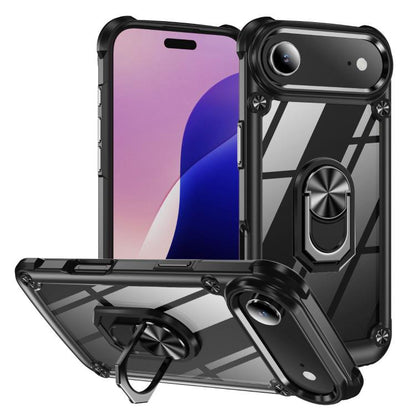 เคสโทรศัพท์ป้องกันเลนส์ TPU + PC พร้อมที่ใส่แหวน, For iPhone 17e / 16e, For iPhone 17 Pro Max, For iPhone 17, For iPhone Air, For iPhone 16 Pro Max, For iPhone 16 Pro, For iPhone 16 Plus, For iPhone 16, For iPhone 15 Pro Max