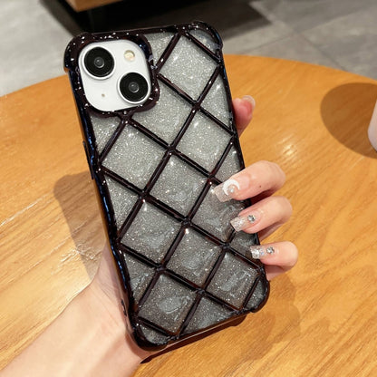 3D Diamond Lattice เลเซอร์แกะสลักกระดาษกากเพชรเคสโทรศัพท์, For iPhone 14 / 13, For iPhone 15 Pro Max, For iPhone 14 Pro, For iPhone 15 Pro, For iPhone 14 Pro Max, For iPhone 13 Pro Max, For iPhone 15, For iPhone 13 Pro