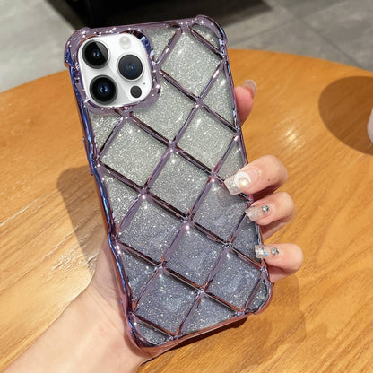 3D Diamond Lattice เลเซอร์แกะสลักกระดาษกากเพชรเคสโทรศัพท์, For iPhone 14 / 13, For iPhone 15 Pro Max, For iPhone 14 Pro, For iPhone 15 Pro, For iPhone 14 Pro Max, For iPhone 13 Pro Max, For iPhone 15, For iPhone 13 Pro