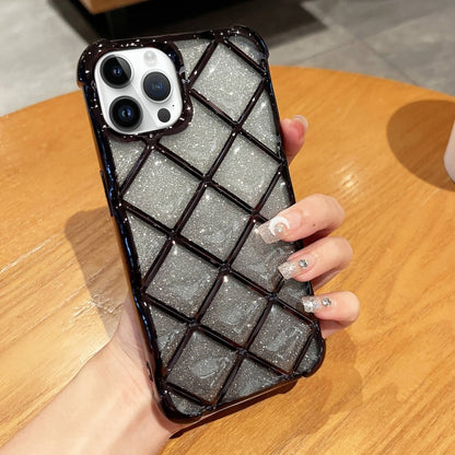 3D Diamond Lattice เลเซอร์แกะสลักกระดาษกากเพชรเคสโทรศัพท์, For iPhone 14 / 13, For iPhone 15 Pro Max, For iPhone 14 Pro, For iPhone 15 Pro, For iPhone 14 Pro Max, For iPhone 13 Pro Max, For iPhone 15, For iPhone 13 Pro