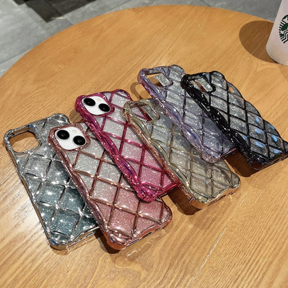 3D Diamond Lattice เลเซอร์แกะสลักกระดาษกากเพชรเคสโทรศัพท์, For iPhone 14 / 13, For iPhone 15 Pro Max, For iPhone 14 Pro, For iPhone 15 Pro, For iPhone 14 Pro Max, For iPhone 13 Pro Max, For iPhone 15, For iPhone 13 Pro