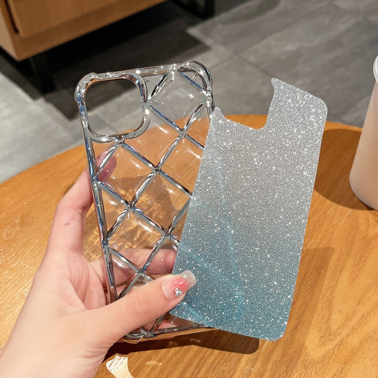 3D Diamond Lattice เลเซอร์แกะสลักกระดาษกากเพชรเคสโทรศัพท์, For iPhone 12 / 12 Pro, For iPhone 12 Pro Max, For iPhone 11 Pro Max, For iPhone 11