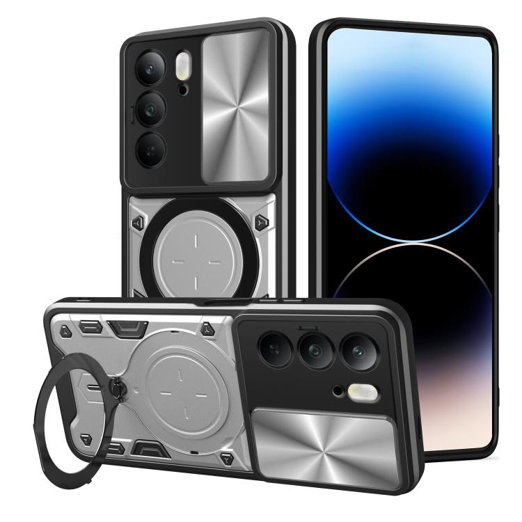 ซองใส่โทรศัพท์แบบแม่เหล็ก Camshield แบบเลื่อนพื้นผิวซีดี, For Realme P4 Power 5G, For Realme 16 Pro / 16 Pro+ 5G, For Realme P3 5G / 14 5G Global, For Realme P3 Ultra 5G India, For Realme 14 Pro+ 5G, For Realme C75 4G / 14x 5G Global                   ...
