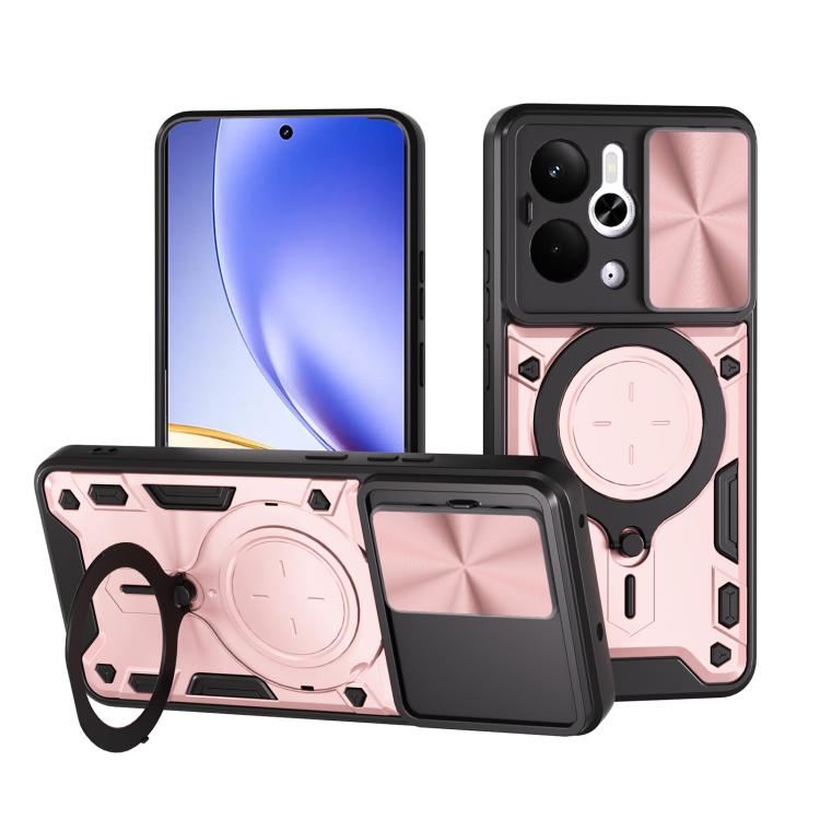 ซองใส่โทรศัพท์แบบแม่เหล็ก Camshield แบบเลื่อนพื้นผิวซีดี, For Realme P4 Power 5G, For Realme 16 Pro / 16 Pro+ 5G, For Realme P3 5G / 14 5G Global, For Realme P3 Ultra 5G India, For Realme 14 Pro+ 5G, For Realme C75 4G / 14x 5G Global                   ...