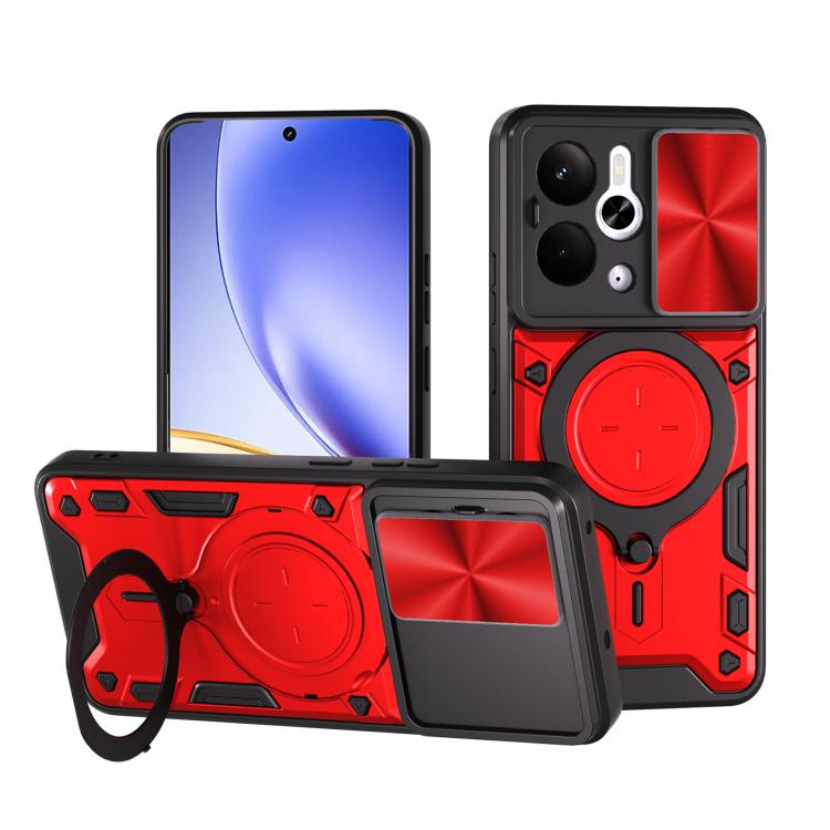ซองใส่โทรศัพท์แบบแม่เหล็ก Camshield แบบเลื่อนพื้นผิวซีดี, For Realme P4 Power 5G, For Realme 16 Pro / 16 Pro+ 5G, For Realme P3 5G / 14 5G Global, For Realme P3 Ultra 5G India, For Realme 14 Pro+ 5G, For Realme C75 4G / 14x 5G Global                   ...