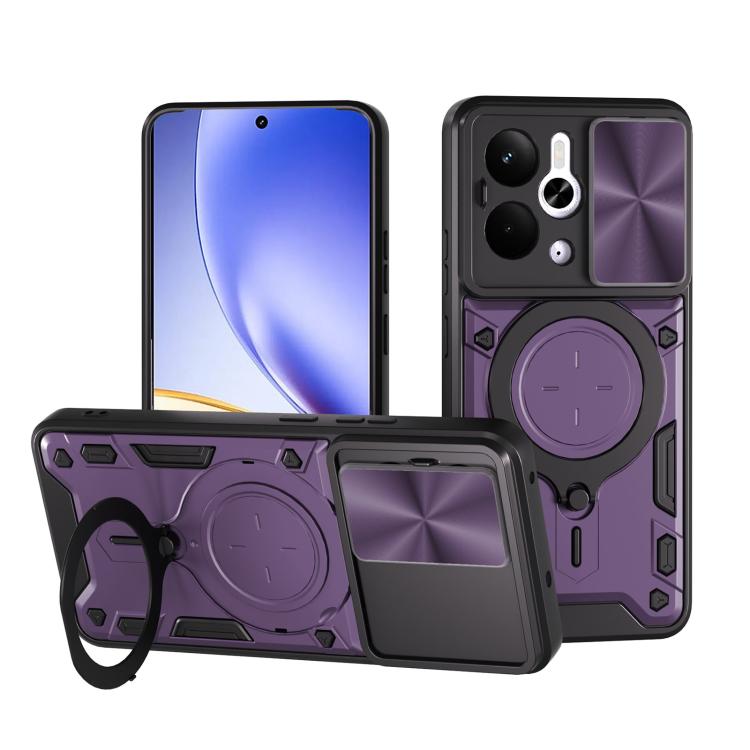 ซองใส่โทรศัพท์แบบแม่เหล็ก Camshield แบบเลื่อนพื้นผิวซีดี, For Realme P4 Power 5G, For Realme 16 Pro / 16 Pro+ 5G, For Realme P3 5G / 14 5G Global, For Realme P3 Ultra 5G India, For Realme 14 Pro+ 5G, For Realme C75 4G / 14x 5G Global                   ...