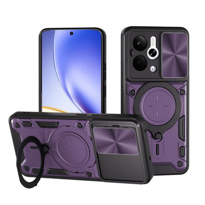 ซองใส่โทรศัพท์แบบแม่เหล็ก Camshield แบบเลื่อนพื้นผิวซีดี, For Realme P4 Power 5G, For Realme 16 Pro / 16 Pro+ 5G, For Realme P3 5G / 14 5G Global, For Realme P3 Ultra 5G India, For Realme 14 Pro+ 5G, For Realme C75 4G / 14x 5G Global                   ...