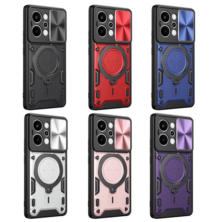 ซองใส่โทรศัพท์แบบแม่เหล็ก Camshield แบบเลื่อนพื้นผิวซีดี, For Realme P4 Power 5G, For Realme 16 Pro / 16 Pro+ 5G, For Realme P3 5G / 14 5G Global, For Realme P3 Ultra 5G India, For Realme 14 Pro+ 5G, For Realme C75 4G / 14x 5G Global                   ...