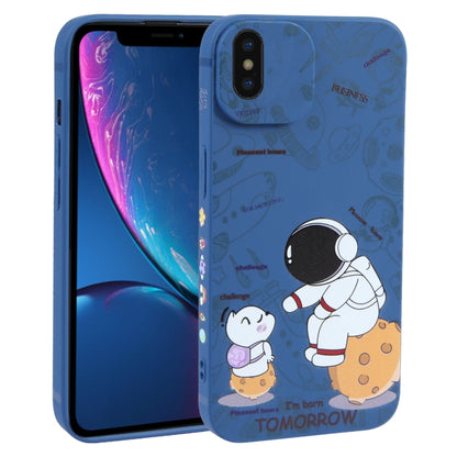 เคสโทรศัพท์ TPU ลายนักบินอวกาศ, For iPhone XS / X, For iPhone XR, For iPhone XS Max, For iPhone 8 Plus / 7 Plus
