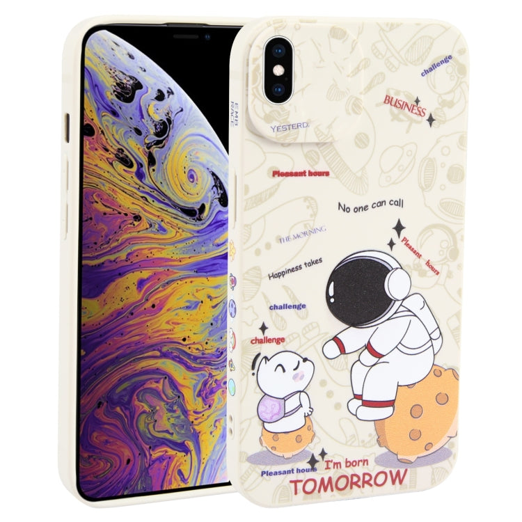เคสโทรศัพท์ TPU ลายนักบินอวกาศ, For iPhone XS / X, For iPhone XR, For iPhone XS Max, For iPhone 8 Plus / 7 Plus