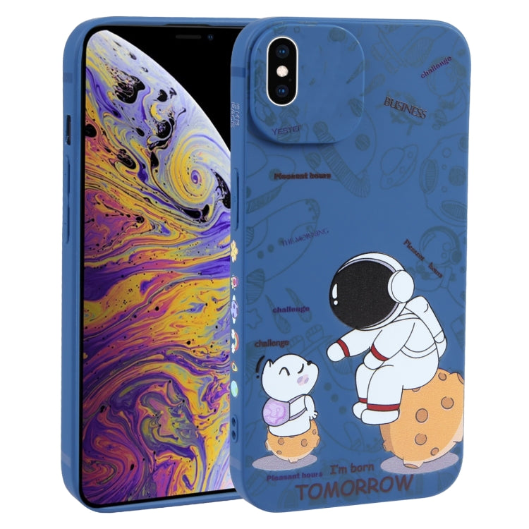 เคสโทรศัพท์ TPU ลายนักบินอวกาศ, For iPhone XS / X, For iPhone XR, For iPhone XS Max, For iPhone 8 Plus / 7 Plus