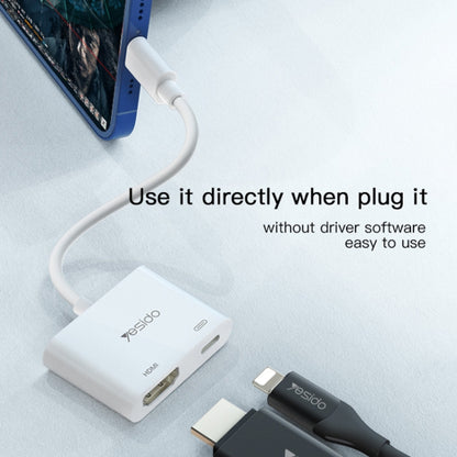 Yesido HM06 8 พินกับอะแดปเตอร์วิดีโอเสียง HDMI, HM06