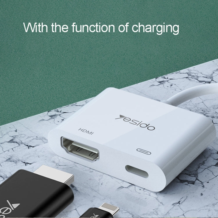 Yesido HM06 8 พินกับอะแดปเตอร์วิดีโอเสียง HDMI, HM06