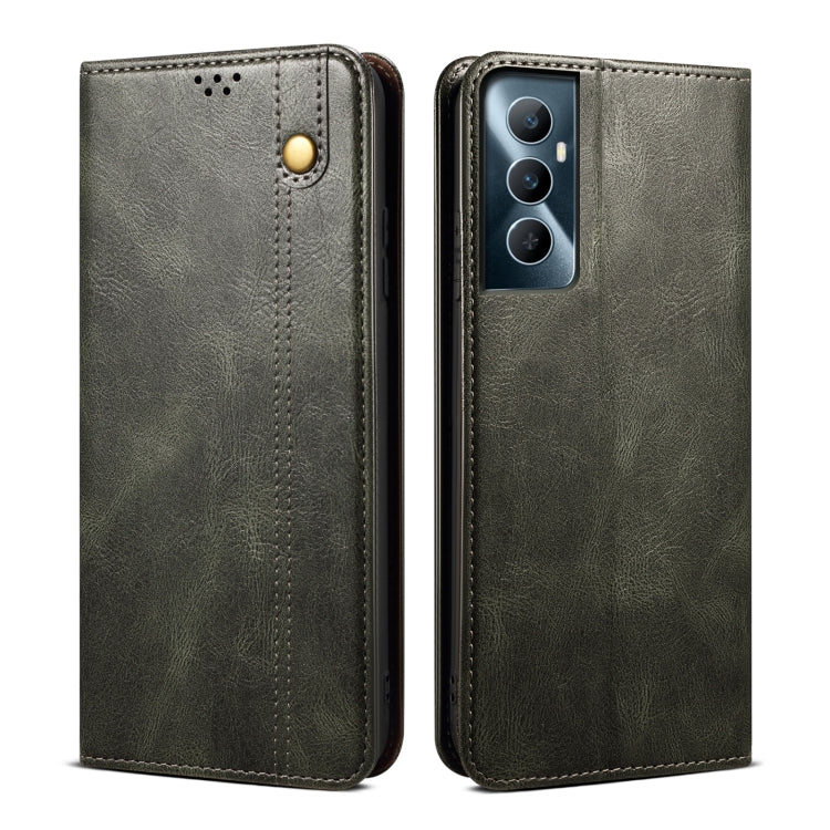 ซองหนังใส่โทรศัพท์ลายม้าบ้าสีน้ำมัน, For Realme 11 Pro / 11 Pro+, For Realme C65 4G, For Realme 10 Pro+