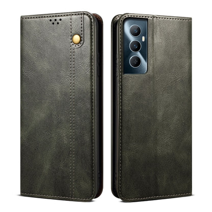 ซองหนังใส่โทรศัพท์ลายม้าบ้าสีน้ำมัน, For Realme 11 Pro / 11 Pro+, For Realme C65 4G, For Realme 10 Pro+