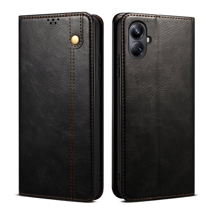 ซองหนังใส่โทรศัพท์ลายม้าบ้าสีน้ำมัน, For Realme 11 Pro / 11 Pro+, For Realme C65 4G, For Realme 10 Pro+