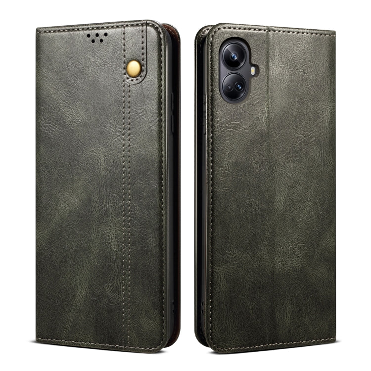 ซองหนังใส่โทรศัพท์ลายม้าบ้าสีน้ำมัน, For Realme 11 Pro / 11 Pro+, For Realme C65 4G, For Realme 10 Pro+
