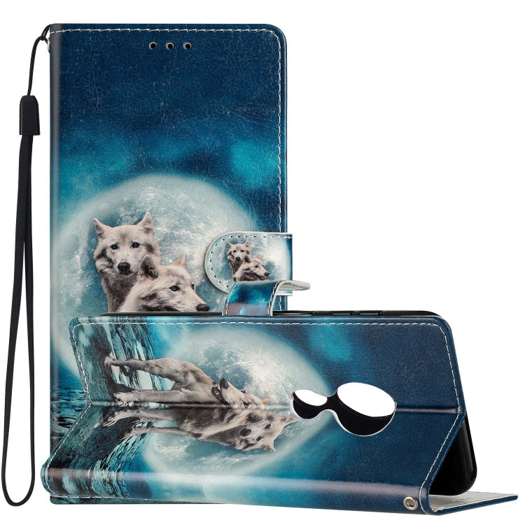 เคสโทรศัพท์หนังวาดสี, For Motorola Moto G7 Power