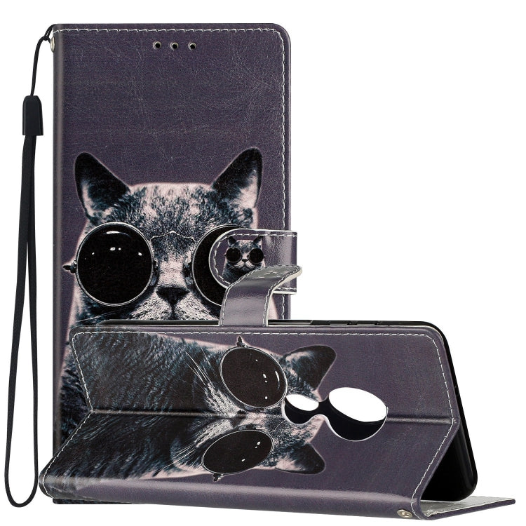 เคสโทรศัพท์หนังวาดสี, For Motorola Moto G7 Power