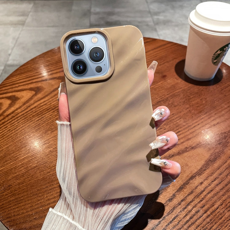 เคสโทรศัพท์ TPU พื้นผิวคลื่นสีทึบ