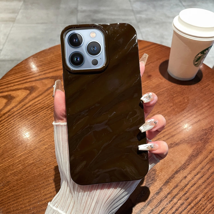 เคสโทรศัพท์ TPU พื้นผิวคลื่นสีทึบ