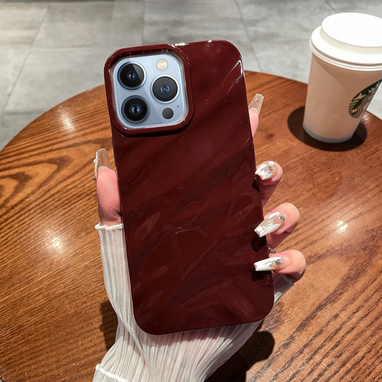 เคสโทรศัพท์ TPU พื้นผิวคลื่นสีทึบ