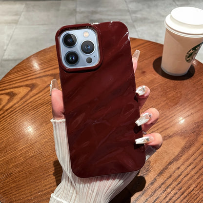 เคสโทรศัพท์ TPU พื้นผิวคลื่นสีทึบ