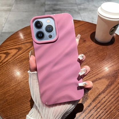 เคสโทรศัพท์ TPU พื้นผิวคลื่นสีทึบ