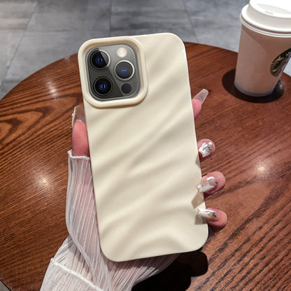 เคสโทรศัพท์ TPU พื้นผิวคลื่นสีทึบ