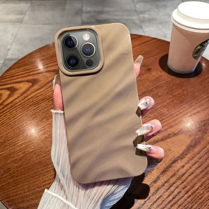 เคสโทรศัพท์ TPU พื้นผิวคลื่นสีทึบ