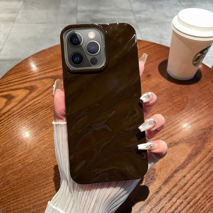 เคสโทรศัพท์ TPU พื้นผิวคลื่นสีทึบ