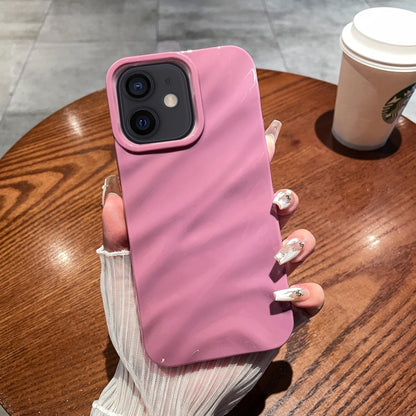เคสโทรศัพท์ TPU พื้นผิวคลื่นสีทึบ
