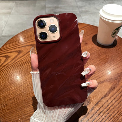 เคสโทรศัพท์ TPU พื้นผิวคลื่นสีทึบ