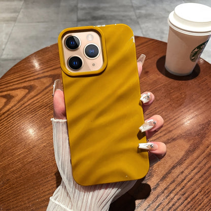เคสโทรศัพท์ TPU พื้นผิวคลื่นสีทึบ