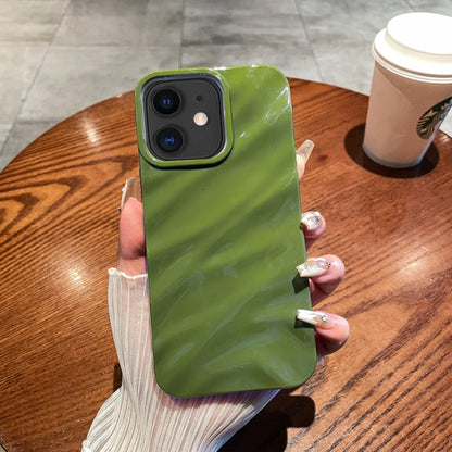 เคสโทรศัพท์ TPU พื้นผิวคลื่นสีทึบ