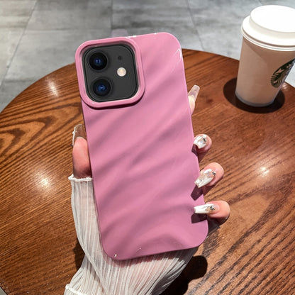 เคสโทรศัพท์ TPU พื้นผิวคลื่นสีทึบ