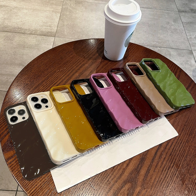 เคสโทรศัพท์ TPU พื้นผิวคลื่นสีทึบ