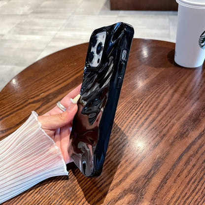 เคสโทรศัพท์ TPU พื้นผิวคลื่นสีทึบ