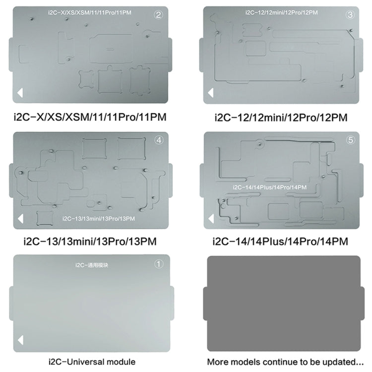 i2C T20 เมนบอร์ดอัจฉริยะแพลตฟอร์มทำความร้อนชั้นกลางสำหรับ iPhone X-14 Series, i2C T20 For iPhone X-14 Series
