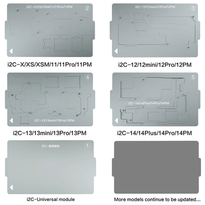 i2C T20 เมนบอร์ดอัจฉริยะแพลตฟอร์มทำความร้อนชั้นกลางสำหรับ iPhone X-14 Series, i2C T20 For iPhone X-14 Series